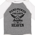 thumbnail image 4 of Inktastic Handpicked for Earth By My Auntie in Heaven with Angel Wings Boys or Girls Long Sleeve Baby Bodysuit, 4 of 5