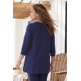 thumbnail image 3 of Catherines Women's Plus Size Cloud Knit Ribbed V-Neck Tunic, 3 of 4