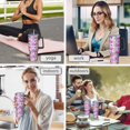 thumbnail image 7 of Modern 40oz Tumbler– Stainless Steel Insulated Tumbler with Handle and Straw, Large Capacity Travel Cup for Hot & Cold Drinks, 7 of 7