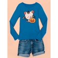thumbnail image 3 of Cute Kittyboo Jack-O-Lantern Long Sleeve Toddler -Image by Shutterstock,  5 Toddler, 3 of 4