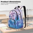 thumbnail image 7 of FKELYI Kids School Backpack for Boys Girls Pink Hibiscus Flower Dolphin Print 17 inch Schoolbag Lightweight Casual Daypack with Multi-Pockets for Elementary Student, 7 of 7