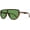 Black Frame - Green Lens, variant on Oversized Aviator Sunglasses for Women Trendy Retro Vintage Pilot Shades Large Frame Fashion Sun Glasses