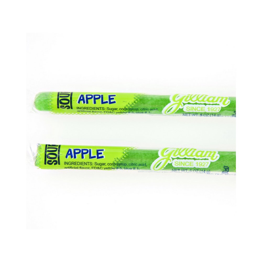 (Price/EA)Gilliam Sour Apple Candy Sticks 80ct, 611520