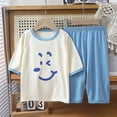thumbnail image 2 of Ensemble de Pyjama pour Tout-Petits, Col Rond Décontracté, Doux et Confortable, Tenues d'Été pour Filles, Ensemble de Pyjama pour Préados 3T 4T, 2 of 5