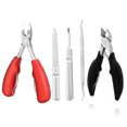 thumbnail image 1 of Cortaúñas para uñas gruesas, cortaúñas para uñas encarnadas, kit de pedicura resistente de 5 piezas para hombres y mujeres, 1 of 8