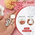 thumbnail image 2 of Uxcell 50 Pcs Ceramic Beads for Jewelry Making, 8mm Flower Printed Porcelain Beads Handmade Glazing Beading Supplies for Earring Necklace Bracelets DIY Crafts, Red Orchid, 2 of 6