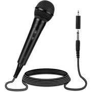 siisll Microphone Handheld Wired Microphone, Cardioid Dynamic Vocal Mic with 13ft Cable and ON/Off Switch, Ideally Suited for Speakers, Karaoke , Amp, Mixer