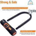 thumbnail image 4 of Candado en U antirrobo para bicicleta NDakter, resistente, con cable de 5 pies, 4 of 7