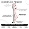 thumbnail image 2 of Pofeuu Heartbeat Symbol Print Compression Socks for Women & Men Circulation - Best Support for Nurses,Running,Athletic,Sports, 2 of 7