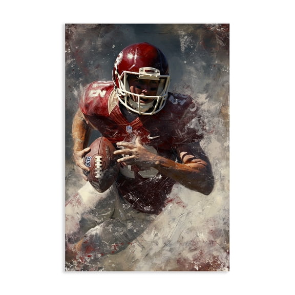 Stupell Industries Contemporary Eye On The End Zone Canvas Art, 16 x 24, by Ray Powers