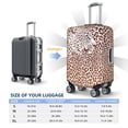 thumbnail image 3 of Cauagu Leopard Brown Print Travel Luggage Cover,Travel Dust-proof Suitcase Cover Softside Suitcase Protector for 18-32inch,Not Included Suitcase, 3 of 8