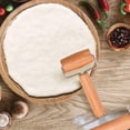 thumbnail image 2 of Wooden Rolling Pin Hand Dough Roller for Pastry Fondant Cookie Dough Chapati Pasta Bakery Pizza Kitchen tool, 2 of 6