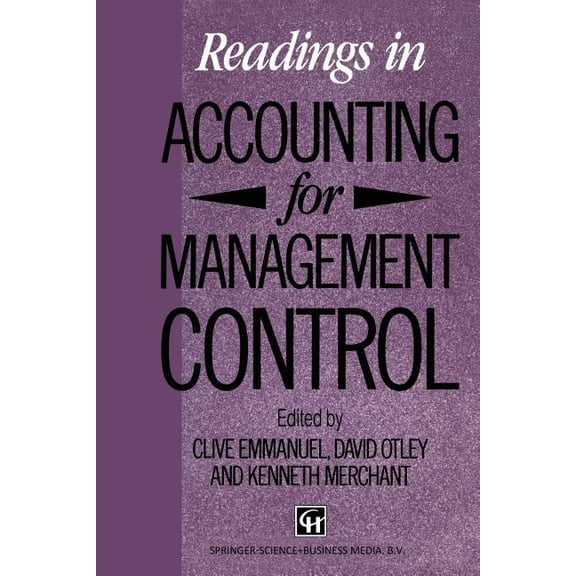 Chapman & Hall Series in Accounting and Readings in Accounting for Management Control, (Paperback)