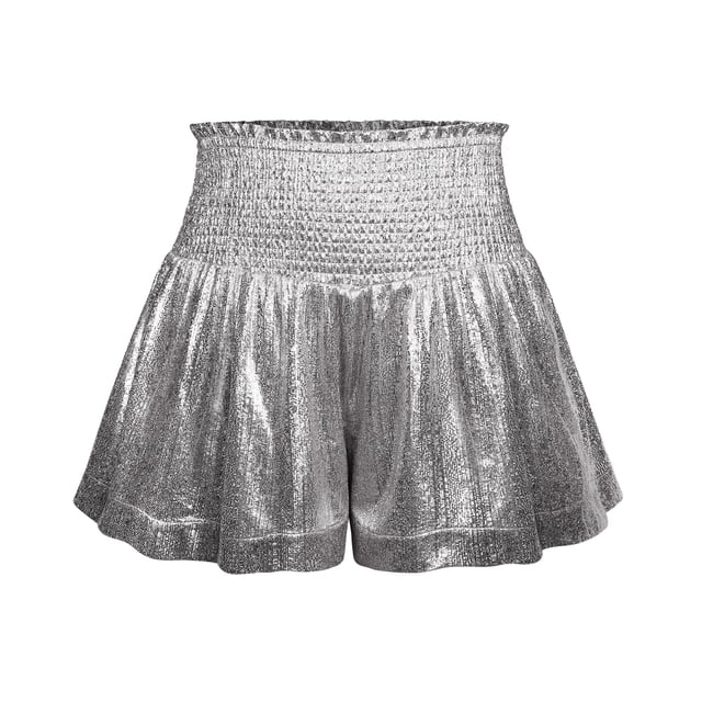 Pantalones de viento para niña, pantalones de animadora para mujer, pantalones cortos elásticos de cintura alta, pantalones deportivos sueltos