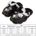 thumbnail image 4 of Pantufla Zapatillas de animales de dibujos animados con forro extraíble de dibujos animados para otoño invierno (negro 36-37) Wdftyju Tenis De Mujer Tenis De Hombre, 4 of 7