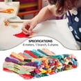 thumbnail image 4 of Embroidery Floss Cross Stitch Thread Friendship Bracelet String 100 Rainbow Color Crafts Floss(100color), 4 of 10