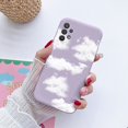 thumbnail image 1 of Para Samsung Galaxy A52 A72 A32 Funda para teléfono Funda a prueba de golpes para Samsung A 72 32 52 4G 5G Flor de silicona Fundas Bumper Capas Bags Fivean unisex, 1 of 2