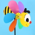 thumbnail image 5 of 6 piezas de molinillos de viento de abeja, molinillos de viento de animales en 3D, adornos de estacas para jardín para césped y patio, 5 of 5