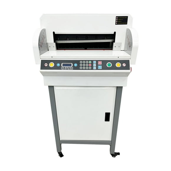 18" Electric Heavy Paper Cutter Automatic Paper Stack Cutting Machine Digital Numerical Control Paper Guillotine 110V