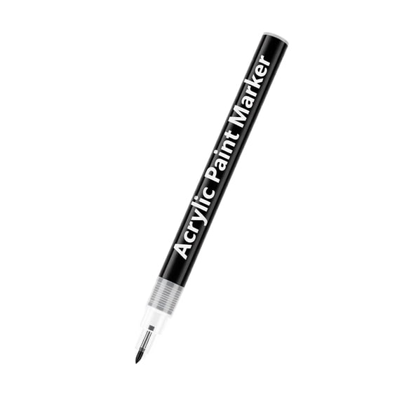 Extra Fine Acrylic Paint Marker for Black Paper,Ceramic,Rock,Glass,Wood,Canvas and Metal,Precision Painting and Craft Pen,0.7 mm Fine Tip,1-Pack,Black,1PC