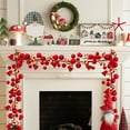 thumbnail image 7 of Christmas Bells Garlands with Jingle Hanging Balls, Festive Christmas Tree Decorations for Shopping Mall Hotel Window Displays, Holiday Ornaments for Home Indoor Outdoor Celebration, 70.87in, Red, 7 of 7