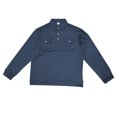 thumbnail image 2 of Work Polo Shirts for Men Long Sleeve Button Down Tee Shirts Basic Blue Men Outfits, 2 of 5