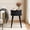 Boho Round-Black, variant on Wirrytor Round Side Table Set of 2, Fluted End Table, Mid Century Modern Small Accent Tables, Bedside Table, Couch Side Table, Nightstand for Bedroom Couch,Oak