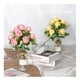 thumbnail image 2 of Inteprter 9 rosas artificiales, ramo de Camelia, simulación Floral, hogar, boda, pared de flores, de fiesta, accesorios de decoración de flores Flores artificiales, 2 of 6
