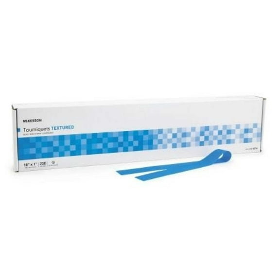 Mckesson Tourniquet Band: 1 Count, Blue, 18" x 1"