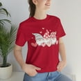 thumbnail image 4 of Valentines Day Shirts for Women Cute Gnomes T-Shirt Heart Printed Shirt, 4 of 4