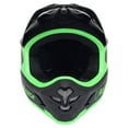 thumbnail image 4 of Razor Full Face Black and Green Sport Helmet Unisex Youth, Ages 8 and Up, 4 of 8