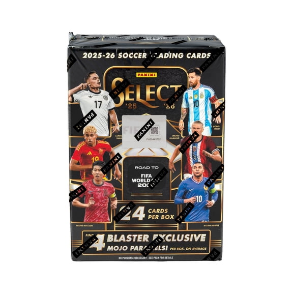 Collectible 2026 Panini Select Road to FIFA World Cup Trading Cards Blaster Box