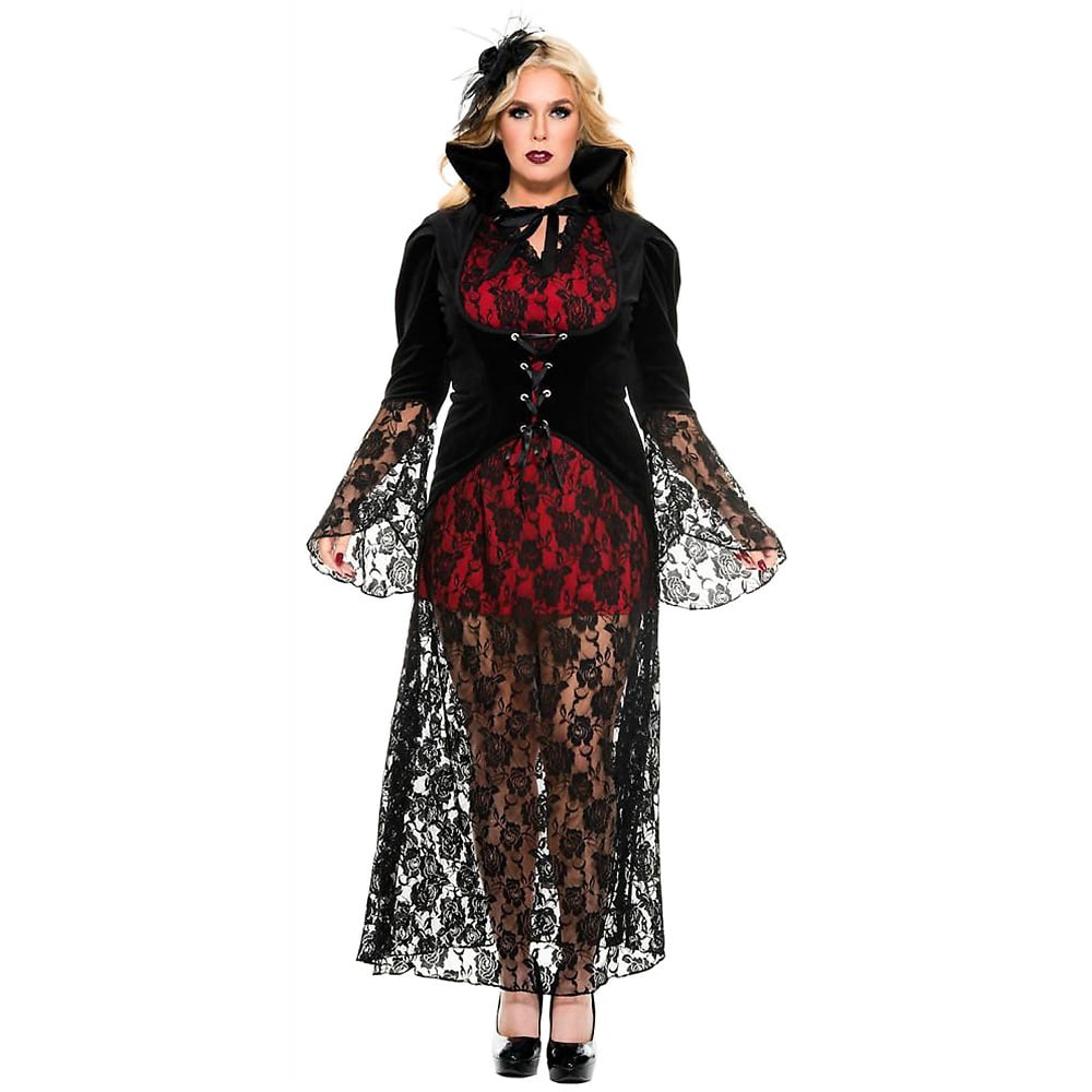 Black Widow Vampire Adult Costume - Plus Size 3X/4X - Walmart.com