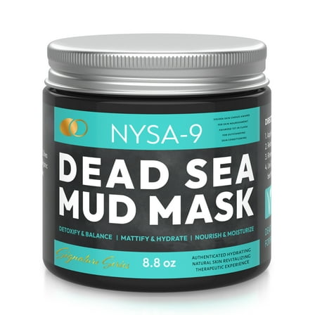Dead Sea Mud Mask for Face & Body, Exfoliating Spa Treatment for Acne & Blackheads and Oily Skin Problems by Nysa-9