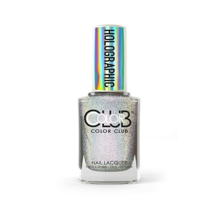 Color Club Holographic Nail Polish, Don't Harp On (Best Black Nail Polish For Stamping)
