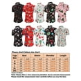 thumbnail image 2 of Frontwalk Mens Xmas Blouse Short Sleeve Tops Lapel Neck Christmas Shirt Holiday Single Breasted Shirts Button Down Tee Elk Black S, 2 of 2
