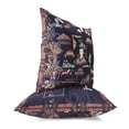thumbnail image 3 of Wu Zetian's Glory Throw Pillow in Navy Blue 16x16, 3 of 4