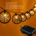thumbnail image 4 of Cadena De Luces LED Decorativa De Halloween, Innovadora Hecha A Mano IP65, Impermeable, Patrón De Telaraña, Cadena De Luces De Halloween Para Jardín Para Pared, 4 of 7