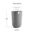 thumbnail image 2 of Ecopots Oslo High Durable Modern Round Indoor/Outdoor Recycled Based Composite Flower Pot Planter, Grey, 20.5", 2 of 4