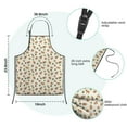 thumbnail image 7 of Beige Christmas Gingerbread Pattern Kids Aprons for Girls and Boys,Adjustable Neck Strap Toddler Aprons for Kids Cooking Baking, 7 of 7