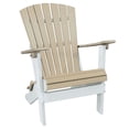 thumbnail image 1 of American Furniture 519WWWT Chaise Adirondack Pliante Weatherwood avec Base Blanche, 1 of 1