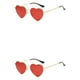 thumbnail image 4 of Sonducket Impresionantes gafas de sol en forma de corazón de PVC con lente Tac Accesorio de moda Gafas de sol en forma de corazón rojo rojo 2Conjunto, 4 of 6