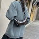 thumbnail image 2 of Crescent Tote Bag Croissant Hobo Mujer PU Al Aire Libre Gran Capacidad, 2 of 9