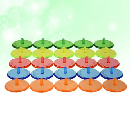 IBASETOY 100Set Position Ball Marking Plastic Assorted Color for Outdoor Golf Games
