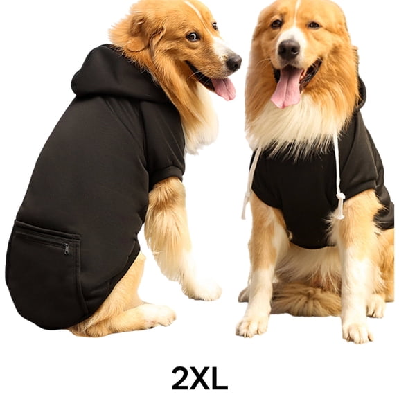 GASTROPOD Dog Clothes,Suitable for All Sizes Dog Jacket,Small Dogs Dog Accessories,Black,2XL