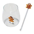 thumbnail image 1 of Vaso de Cristal Bebidas Té Café Jengibre Borosilicato con Agitador Adecuado para Cumpleaños Decoración de Fiestas Uso en Oficina 400ml, 1 of 9
