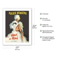 thumbnail image 2 of Folies Bergère - Folies en Fêtes (Folies Festivals) - Vintage Cabaret Poster by Pierre O’Kley c.1960s - Bamboo Fine Art 290gsm Paper (Unframed) 17x22in, 2 of 4