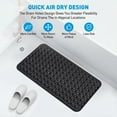 thumbnail image 4 of GPED BathTub Mat, Non-Slip Bath Mat, Machine Washable Shower Mat for Bathtub Floor Liner Mats with Suction Cups and Drain Holes, Clean and Soft on Feet, 27.6x15 Inch for Bathroom Floor, Black, 4 of 6