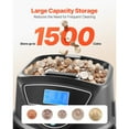 thumbnail image 3 of KFFKFF USD Coin Sorter, Coin Counter Machine for 5 Kinds of USD Coins, Coin Sorter and Wrapper Machine Holds up to 2000 Coins, Screen Display Coin Storage, 3 of 9