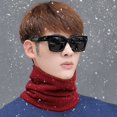 thumbnail image 4 of Unsiex Cycling Neck Wrap Thick Soft Plush Elastic Regular Fit Warm Windproof Cold Resistant Color Color Outdoor Skiing Skating Neck Warmer, 4 of 9